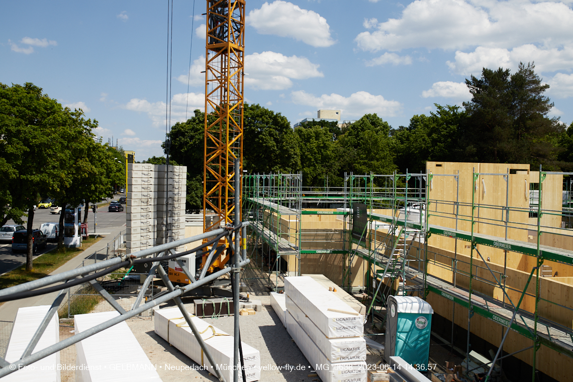 15.06.2023 - Neubau des Kindergartens und Hort für Kinder in der Quiddestraße in Neuperlach